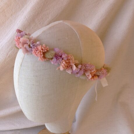 Couronne rose pastel